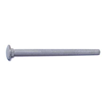 Midwest Fastener Carriage Bolt, Square Neck, 20 (Coarse), 4 in L, Steel, Hot Dipped Galvanized, 100 PK 05481